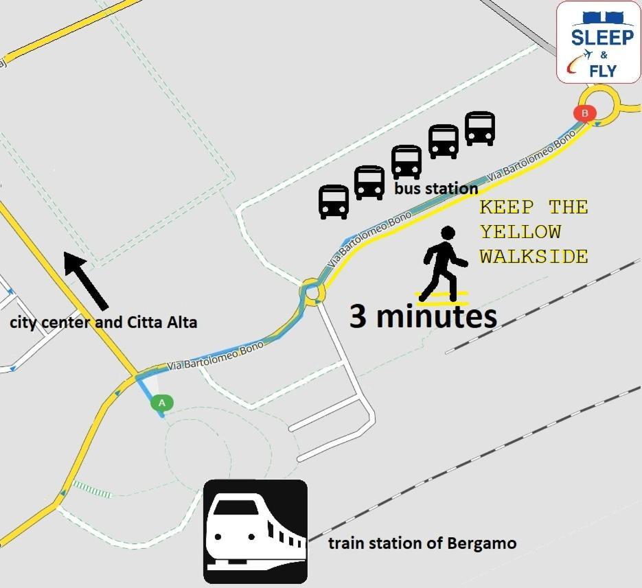 Apartmán Sleep & Fly Bgy Airport-Station-Center Bergamo Exteriér fotografie
